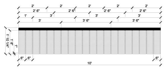 standard panel of frp stairtread